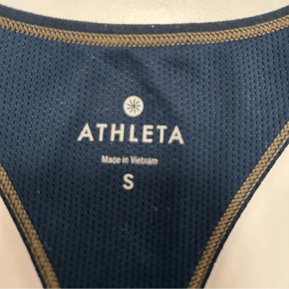 Athleta Size S Small Dark Green Marble Pattern Sports Bra - Picture 4 of 4